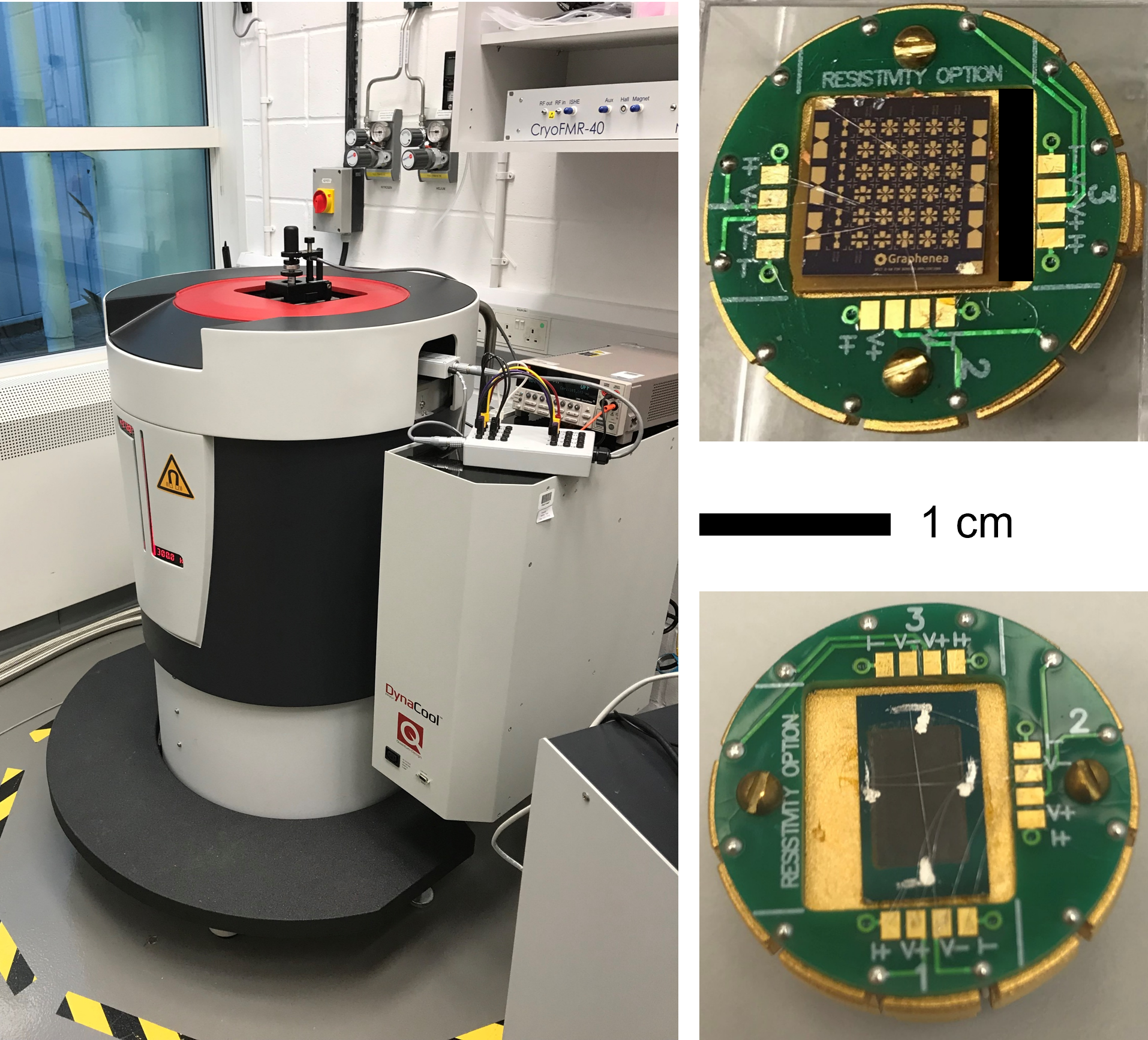 /getattachment/d69ea414-bc43-428c-a37b-b1e9e04208d9/etmive2.png?lang=en-GB Representative results from a CVD grown graphene film on SiO2 (left) and a water-based conductive ink printed on a glass substrate (right). The environment changes from vacuum to air for the graphene sample (left). The response in the electrical properties is very clear: the sheet resistance drops and the majority carrier type switches from electrons to holes. For the printed ink device, the relative humidity is varied between 80%25 and 10%25 (right). Orders of magnitude change in the sheet resistance is captured as a result.