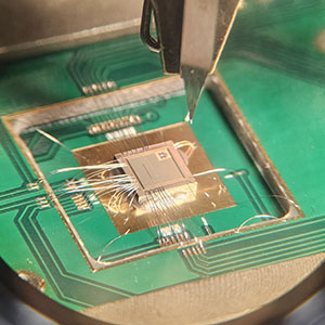 Figure 1: Cryogenic test chip