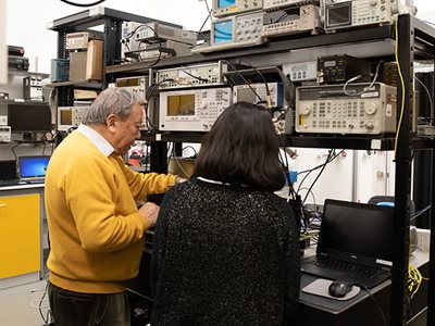 NPL staff in lab