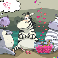 Daydreaming Hippos Kindly Make Granola Tiramisu Pleasing Each Zebra Yelping Romantic Quotes