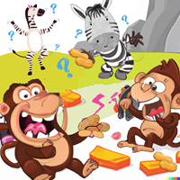 Drunk Chunky Monkeys Munch Nutty Peanut Fudge After Zebras Yell Rude Questions