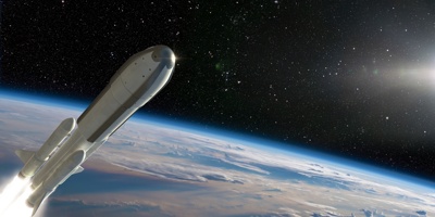 Rocket launch representing navigation and sensing systems operating in space environments