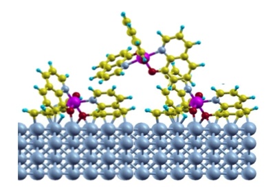 Simulation of molecular structures representing how quantum computers model complex materials